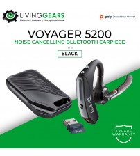 Poly Plantronics VOYAGER 5200 SERIES BLUETOOTH EARPIECE with Magnetic Charging Case